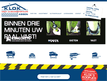 Tablet Screenshot of klok-bouwmaterialen.nl